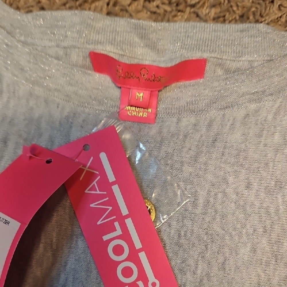 Lilly Pulitzer Milton Coolmax Sweater In Heathered Seaside Gray - Picture 5 of 10